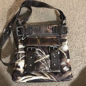 Camo crossbody purse
